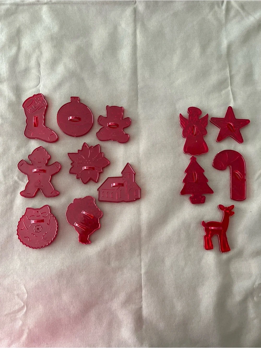 HRM Vintage Red Christmas Holiday Cookie Cutters 8 HRM and 5 Unbranded
